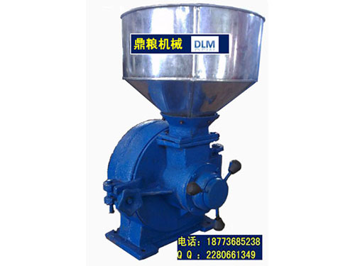 30型磨片式粉碎機、磨粉機磨粉機，磨片式，產量達1000公斤時,粗細可調